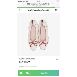 Oandb รองเท้า OB cherry
