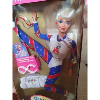 Barbie Olympic Gymnast 1996 Atlanta Games Doll 15123 **กล่องไม่สวย** #145#