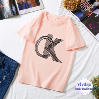 CK-SHORT เสื้อยืดพิมพ์ลายขายดีมีไซส์มีสีครบ