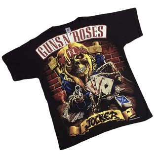 เสื้อวงโอเวอร์ปริ้น OVP GUNS N ROSES 90’ Size “ L / XL ผ้าฟอกเก่างานเหมือนเก่า