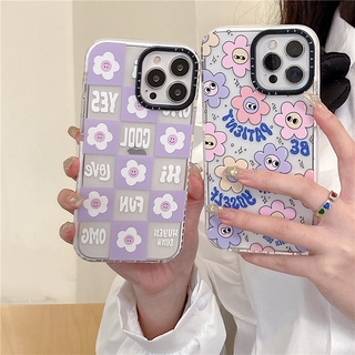 พร้อมส่ง CASETiFY 【ดอกไม้】เคสโทรศัพท์มือถือ ซิลิโคนนิ่ม TPU ใส กันกระแทก สําหรับ iPhone 13 Pro MAX 12 11 Pro MAX XR X XS MAX 6 7 8 Plus SE2020 12 13 Mini