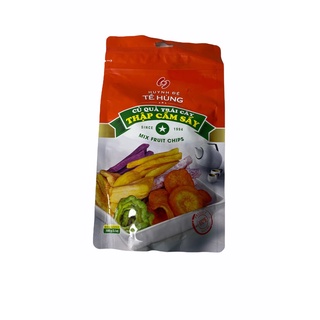 ผัก,ผลไม้รวม อบกรอบ MIX FRUIT CHIPS Te Hung นำเข้าจาก เวียดนาม แพคสีส้ม-ขาว 100g ขนาดเล็ก 1แพค/บรรจุปริมาณ 100g ราคาพิเศษ สินค้าพร้อมส่ง