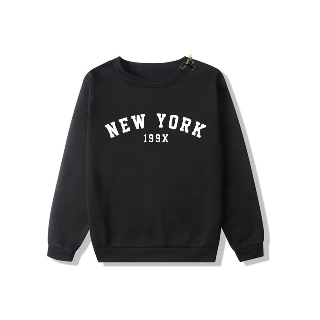 คอกลมผู้ใหญ่ OverSize New York / Crewneck New York / elyumna แฟชั่น