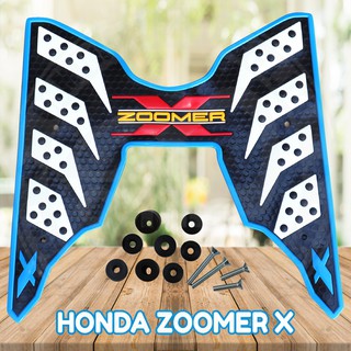 แผ่นปูพื้น ซูเมอร์ เอ็กซ์ ลาย The Speed  สำหรับ รถ Honda Zoomer X สี ฟ้า