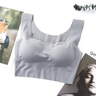 [ส่งจากไทย] 𝑩𝒓𝒂𝑩𝒓𝒂𝑩𝒓𝒂 #bra-045 tank top บรา โยคะ บรา ไร้ขอบ ฟองน้ำถอดได้