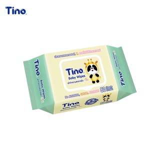 ทิชชู่เปียก Tino Cleaning Tissues Wipes ทิชชู่ ทิชชู่เด็กผ้าทำความสะอาด 80 แผ่น