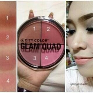  :

City Color Glam Quad (แกลม ควอด) สี Sassy