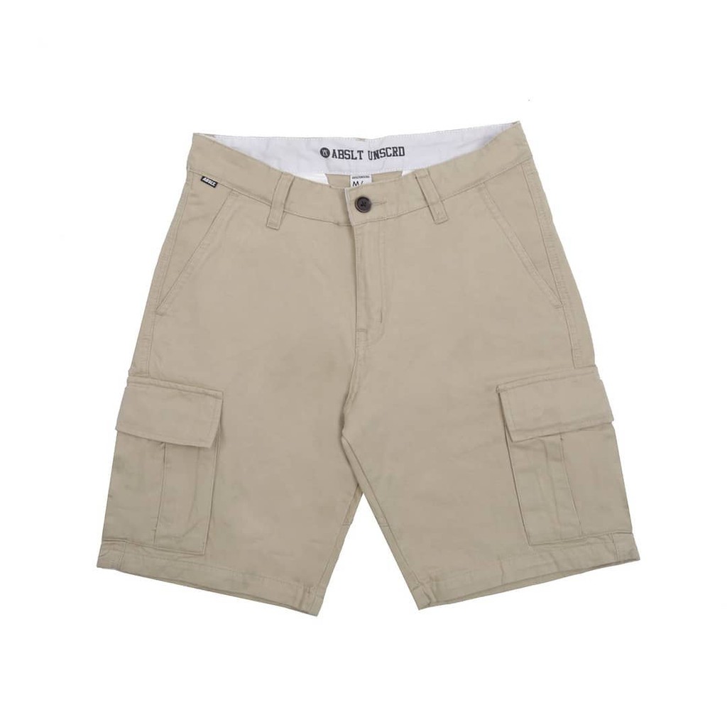 308 ABSSTUNSCRD - Short Cargo Zebra Label 308 - ครีม