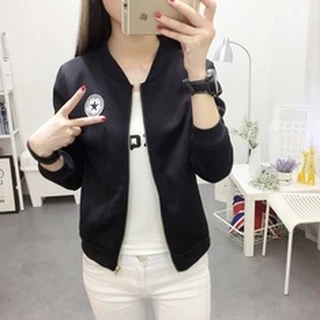 ยอดฮิต2024 เสื้อแจ็คเก็ตแขนยาวผ้ายิดมีซิป ZIPPERราคาถูก