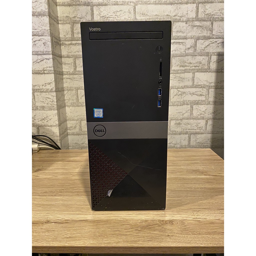 คอม Dell Vostro 3670  i7 8700 แรม 8GB กาดจอ 710 2GB   HDD 1TB  วิน10แท้ เล่นเกมได้ มีประกัน DELL 1ปี