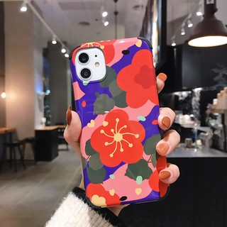 Case iPhone ดอกไม้ สไตล์ Marimekko 6/6s 6/6s Plus 7/7Plus 8/8Plus X/Xs Xr/Xs Max 11/11Pro/11Pro