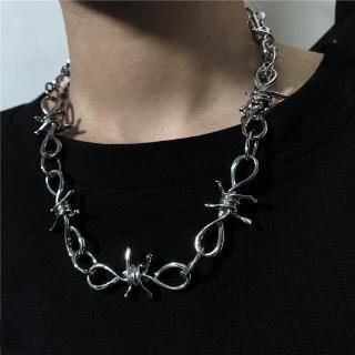 Thorn chain trend retro hip-hop necklace