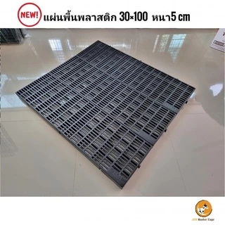 พร้อมส่ง! พื้นพลาสติก (ราคาต่อ1ชิ้น) หนา 5 เซน(30x100x5cm) แสลท ปูพื้น วางของ ปูกรงสัตว์เลี้ยง ชั้นวางตันไม้ โรงเรือน
