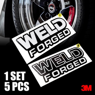 สติ๊กเกอร์ ติดล้อ WELD  FORGED