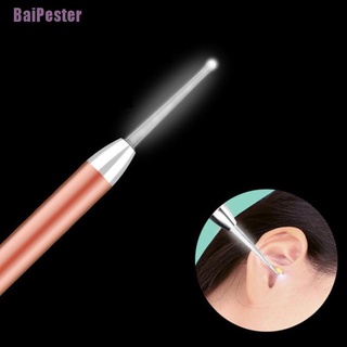 Baipester- + ไม้แคะหู ช้อนทําความสะอาดหู พร้อมไฟ Led