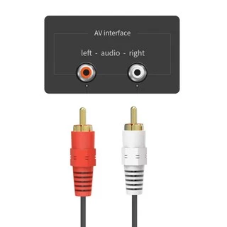 สายสัญญาณเสียง (สาย Audio) Gold Plated 2RCA to 2RCA Cable RCA Audio Cable AV Cable ( 1.5M 3M 5M 10M ) for DVD TV CD