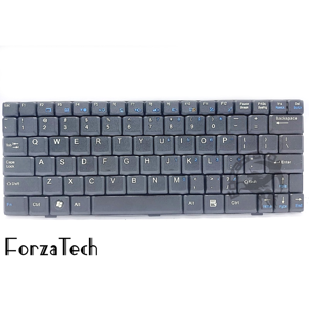 แป้นพิมพ์แล็ปท็อปสําหรับ MSI U100 U90 Axioo Pico DJM series สีดํา