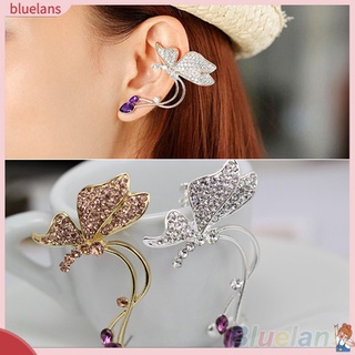 ต่างหูสตรีแบบคลิปทรงผีเสื้อ Stud Earrings 1 ชิ้น