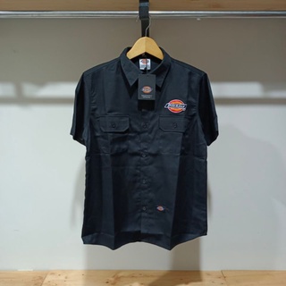 เสื้อเชิ้ต ปักลายโลโก้ Dickies พรีเมี่ยม แบบพื้นฐาน ใส่ทํางานได้