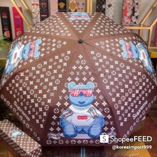 Louis Vuitton X Supreme Monogram Bear Print Umbrella