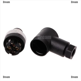 <Dream> ปลั๊กเชื่อมต่อเซนเซอร์ M12 3 4 5 Pin ตัวผู้ ตัวเมีย ตรง ขวา