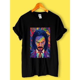 เสื้อยืด YLILI ready stock whole year New Popular John Wick Movie Poster T3424 Fashion T Shirt for men Birthd