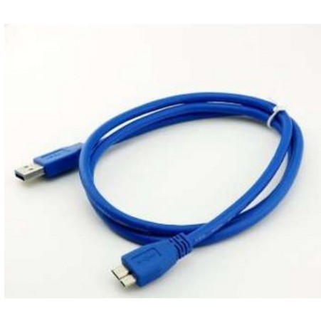 Di Shop สาย External Harddisk USB 3.0 ยาว 1เมตร High quality and speed Blue color AM-MICRO B USB 3.0