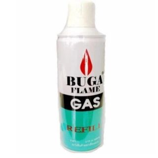 แก๊สกระป๋อง บูก้า Buga แก๊สเติมไฟแช็ค BUGA FLAME GAS refill เติมไฟแช็ค