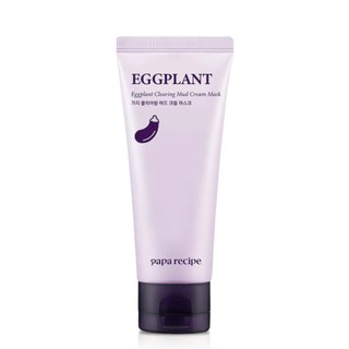 [พร้อมส่ง]Papa Recipe Eggplant Clearing Mud Cream Mask 100ml มะเขือ#mud pack#mask pack#eggplant face mask#mud cream mask