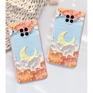 DMY casing huawei mate 30 20 10 20 Pro P20 P30 Lite Y6P Y7A Nova 5T 7i 3i 3 7se 8i 2 lite Honor 10 lite shockproof with cloudy and moon printed design cases covers gift for friends