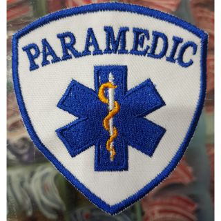 อาร์ม PARAMEDIC แบบเย็บติด ติดตีนตุ๊กแก