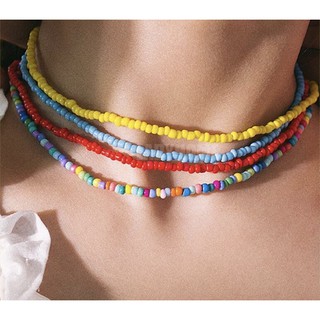 สร้อยคอลูกปัด ใส่ไปทะเล สวยๆเลยจ้า พร้อมส่ง งานแฮนด์เมด สั่งทำได้จ้า