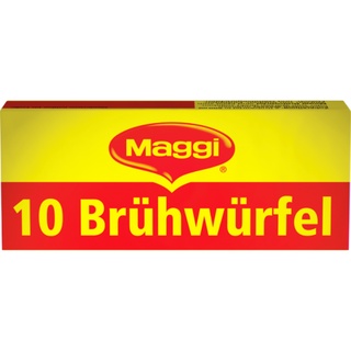 เเม็กกี้ ซุปเนื้อก้อน สำหรับ 2.5 ลิตร 10 ก้อน รวม 40 กรัม - Maggi Bruhwurfel Stock Cubes Bouillon 10x4g for 2.5L 40g