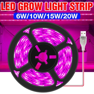 USB LED Grow Lamp Full Spectrum Plant Light Strip 0.5M 1M 2M 3M LED Seedling Bulb LED Lamp Hydroponic Garden Plants Growing