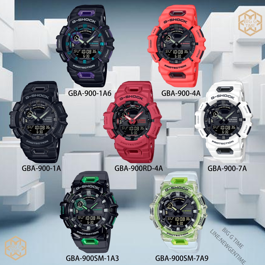 New 2021 นาฬิกา Casio G-Shock Smart watch ของแท้ รุ่น GBA-900-1A/GBA-900-1A6-GBA-900-4A/GBA-900-7 A ประกัน 1 ปี