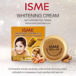 ISME อิสมี ครีมทานาคา ครีมบำรุงผิวหน้าขาว ขมิ้นไพล ทานาคา (3 กรัม) CREAM WITH CURCUMA, PLAI, TANAKA