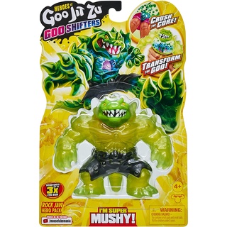 Heroes of Goo Jit Zu Goo Shifters Rock Jaw Hero Pack. Super Stretchy, Super Squishy Goo Filled Toy with a Unique Goo Transformation Heroes of Goo Jit Zu Goo Shifters Rock Jaw Hero Pack. ของเล่นบีบสกุชชี่ รูปห่าน แบบยืดหยุ่นพิเศษ