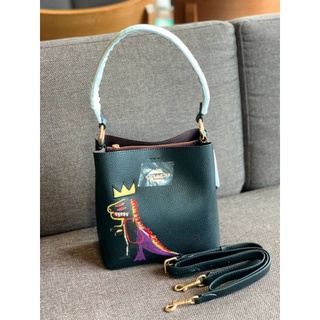 Coach X Jean Michel Basquiat Small Town Bucket Bag((C6073))