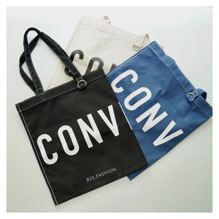 *พร้อมส่ง* กระเป๋าผ้า Converse Japan รุ่น Small  Round Logo tote bag  นำเข้าจากญี่ปุ่นแท้ 100%