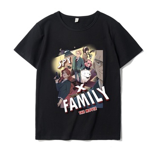 SPY x FAMILY คอกลม แฟชั่น ผ้าฝ้ายแท้ เสื้อยืด คอกลม แฟชั่น  เสื้อยืด ฤดูร้อน  อ่อนนุ่ม Anime &lt;2022&gt;