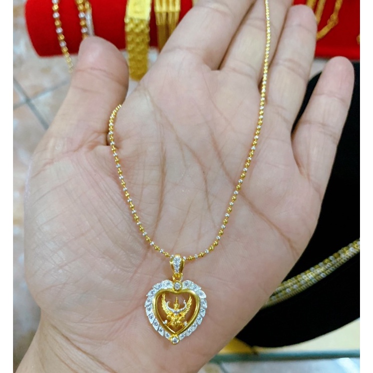 สร้อยคออิตาลี16Kตะขอปั้ม