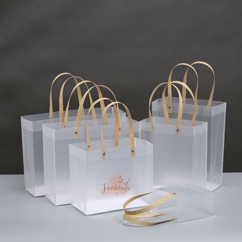 PP tote bag Frosted Pvc PP bag, Doorgift bag, Bag Transparent bag