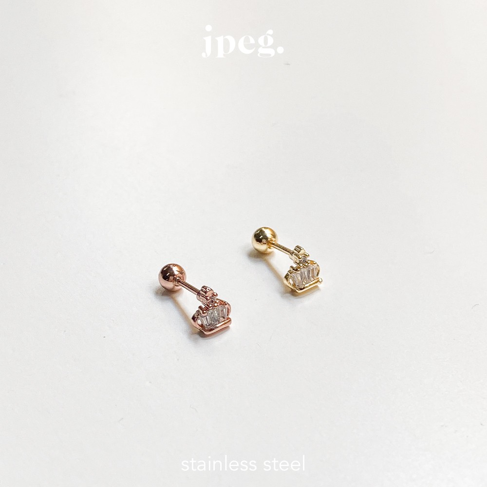 JPEG - Crown Piercing (Stainless Steel) จิวหู