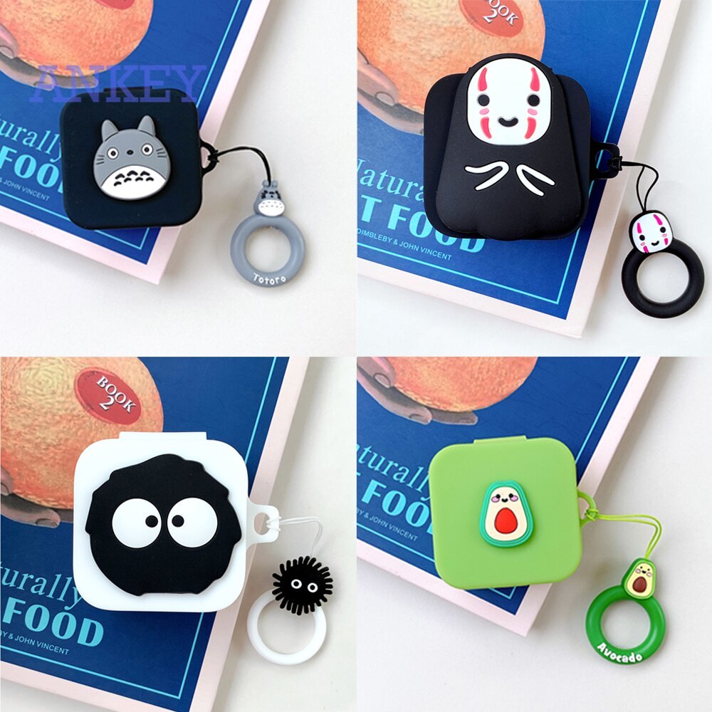 Mi True Wireless Earphones 2 Basic Cute Silicone Case for / Xiaomi Airdots 2 SE 2s 2 Pro Earbuds Waterproof Shockproof Case Soft Protective Case Headphone Cover Headset Skin with Ring