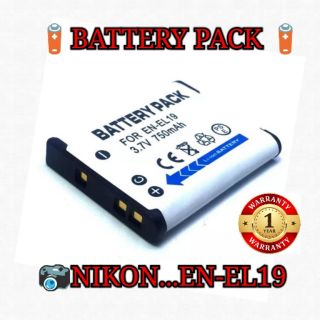 Battery Nikon แบตเตอรี่รุ่น EN-EL19 Replacement Battery for Nikon Coolpix S33,S100,S250,S200,...,