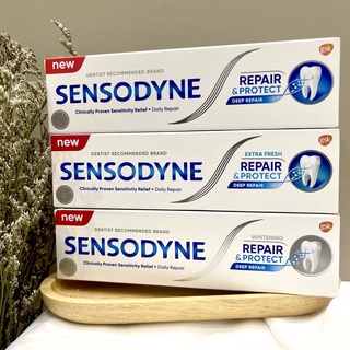 ยาสีฟันเซ็นโซดายน์ Sensodyne Repair And Protect 100g. มี3สูตร