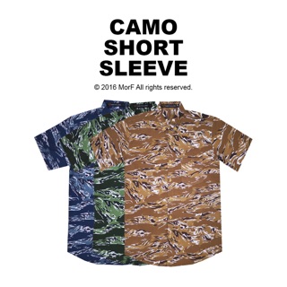 Camo Shirt เสื้อเชิ้ตแขนสั้น ลายพราง