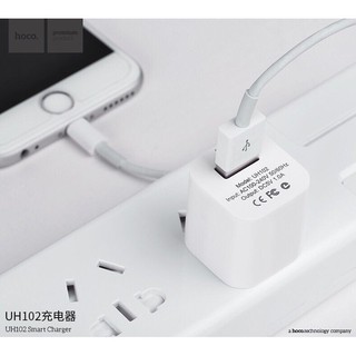 HOCO UH102 อะแดปเตอร์ชาร์จไฟ Smart Charger 1 USB