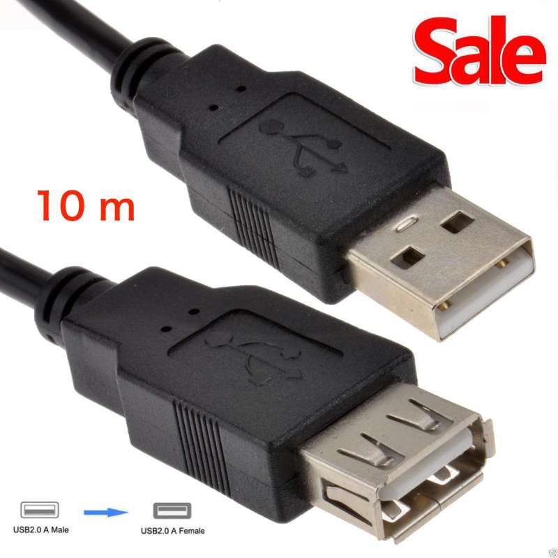 ลดราคา Cable Extention USB 2.0 M/F 10M (BLACK) #ค้นหาเพิ่มเติม สายต่อจอ Monito HDMI High Speed HDTV Lightning