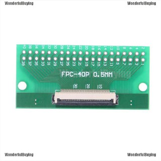 {WonderfulBuying} อะแดปเตอร์บอร์ดแปลง PCB 40Pin 0.5 มม. FFC FPC เป็น 40P DIP 2.54 มม. 1 ชิ้น
0
0
0